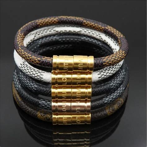 leather louis vuitton mens bracelet|Men's Fashion Jewelry Collection .